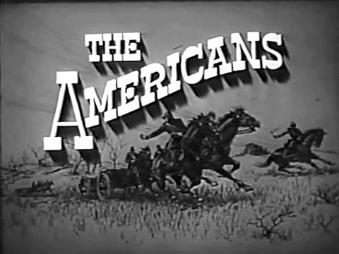 Black and white title graphic to The Americans