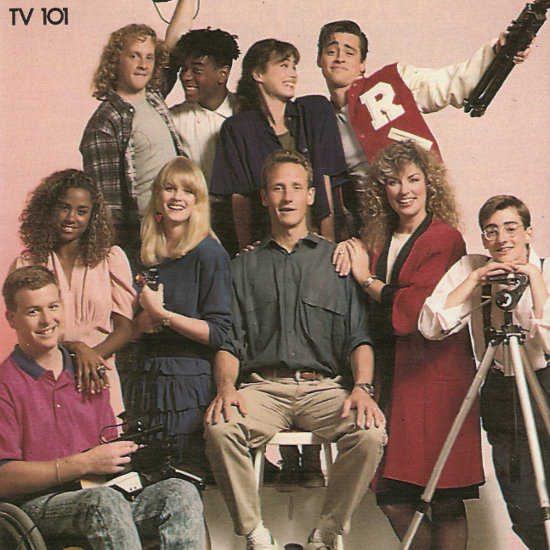 Color image of the cast members of TV 101