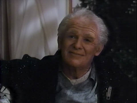 Image from an episode of My Life and Times: actor Tom Irwin as elderly Ben Miller in 2035.