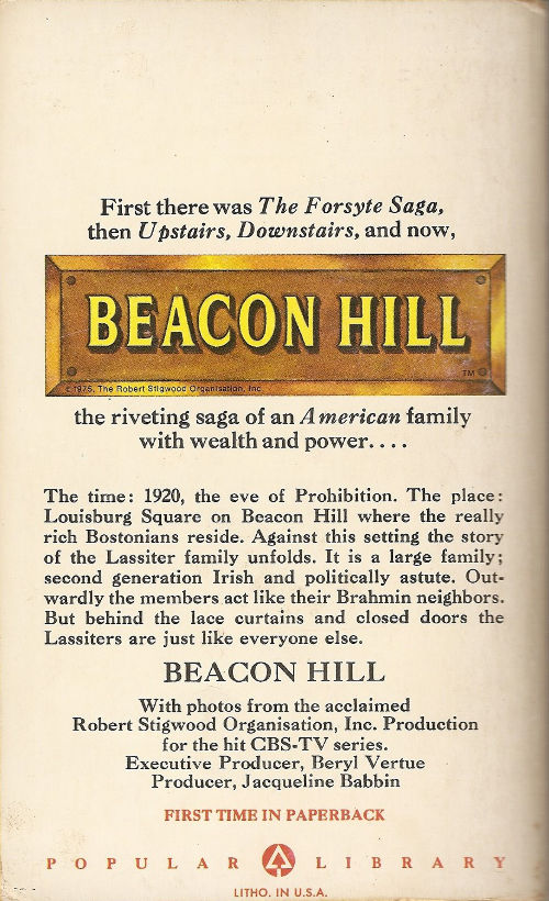Back Cover to Beacon Hill