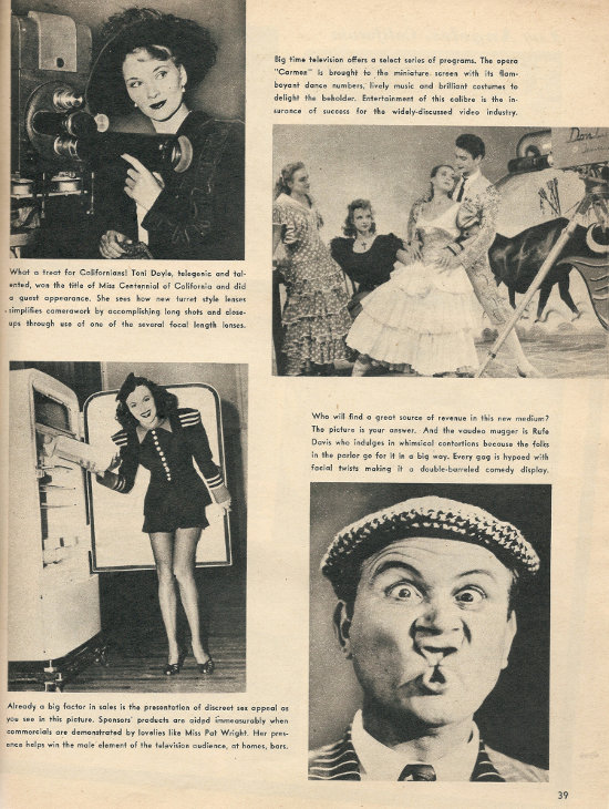 Scan of page 39 from Television Life Magazine Volume 1, Number 1
