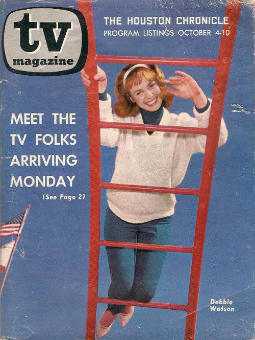 Front cover to The Houston Chronicle's TV Magazine (October 4th, 1964)