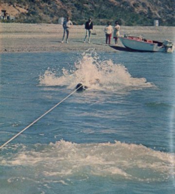 Judy Carne Makes a Big Splash