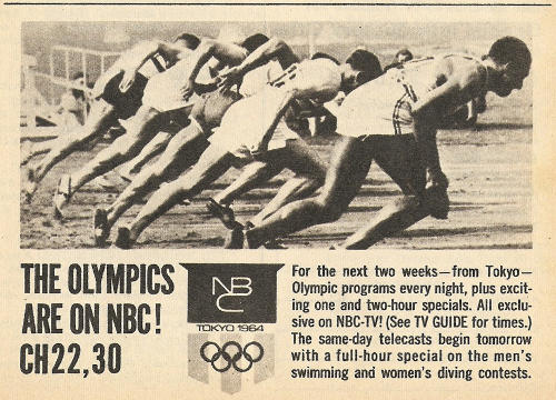 Advertisement for the Olympics on NBC