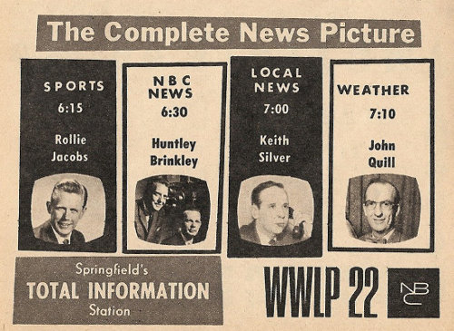 Advertisement for Station WWLP (Channel 22)