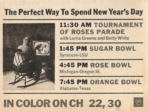 NBC New Year's Day Advertisement