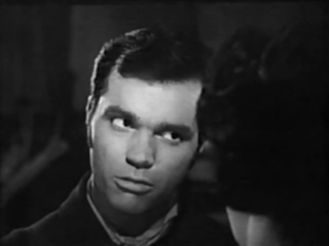 Black and white image of actor Darryl Hickman as Ben Canfield