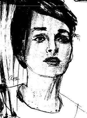 Selena Mead as drawn by Austin Briggs