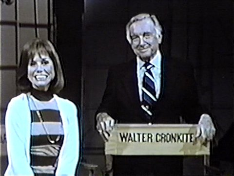Hosts Mary Tyler Moore and Walter Cronkite