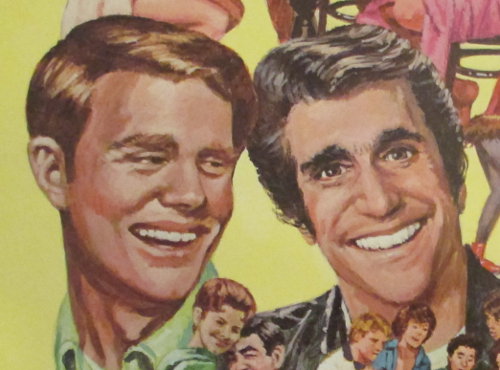 Close-up image of Ron Howard and Henry Winkler