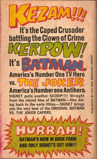 Batman v. The Joker Back Cover