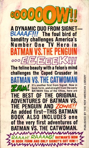 Batman vs. The Penguin Back Cover