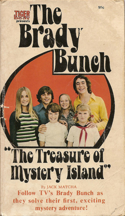 Front cover to The Brady Bunch - The Treasure of Mystery Island