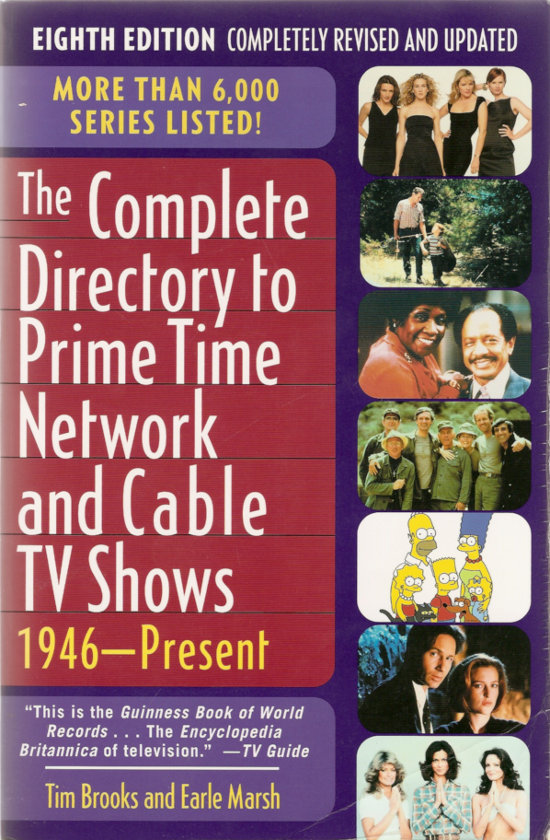 A scan of the cover of The Complete Directory to Prime Time Network and Cable TV Shows