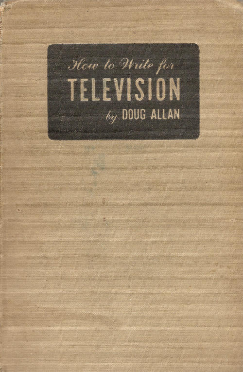 Front cover to How to Write for Television
