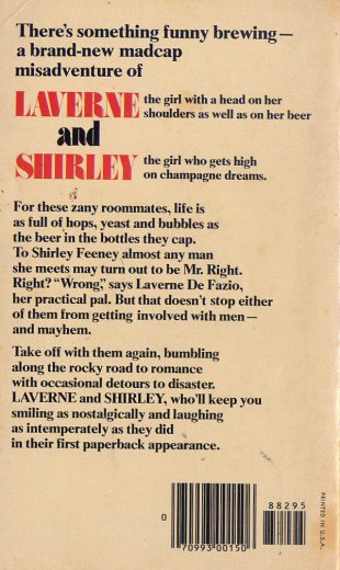 Laverne and Shirley #2 - Easy Money Back Cover