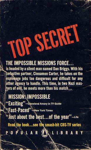 Mission: Impossible #1 Back Cover