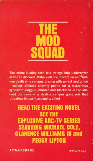 The Mod Squad #4 Back Cover