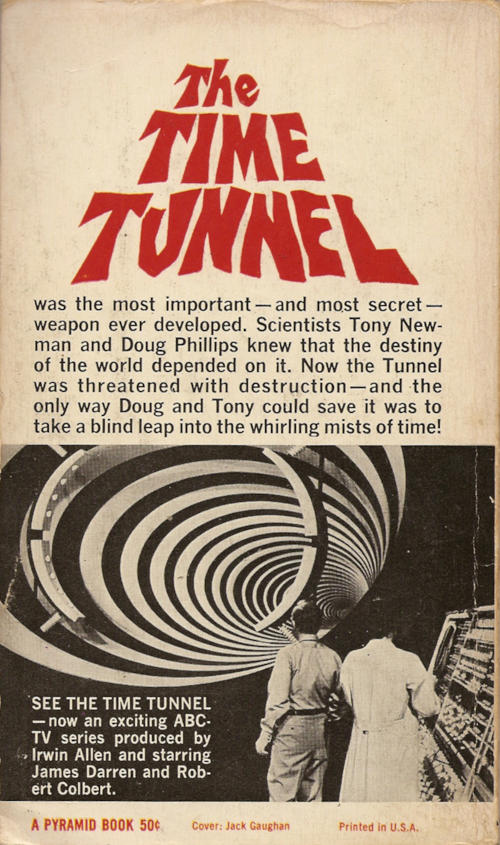 Back Cover to The Time Tunnel 