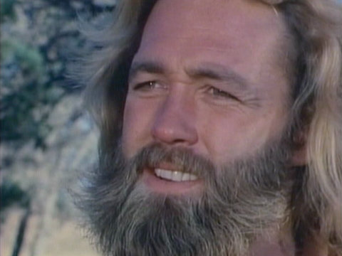 An image of actor Dan Haggerty as Grizzly Adams from an episode of The Life and Times of Grizzly Adams.