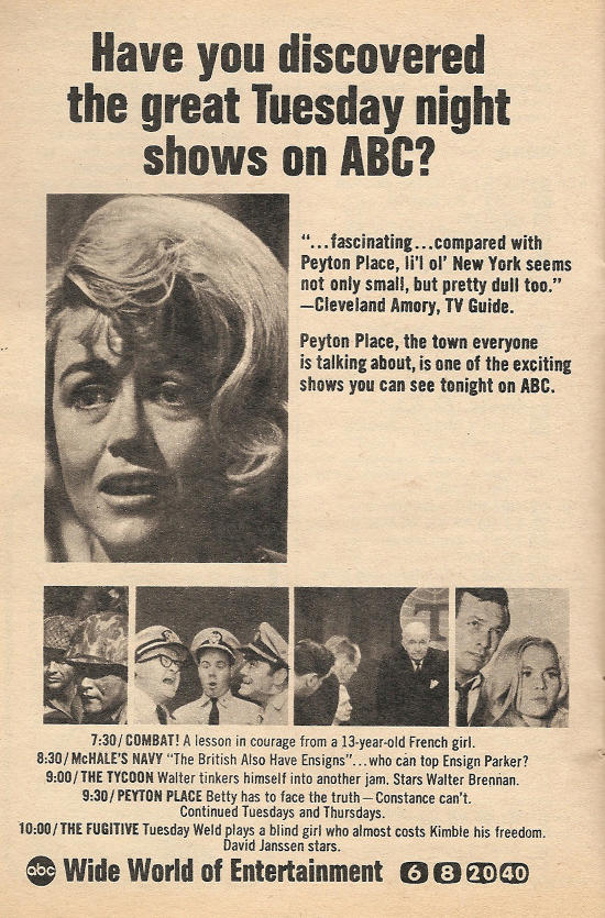 Ad for ABC's Tuesday Line-up