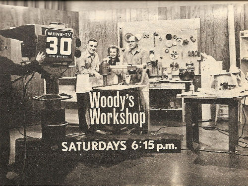 Advertisement for Woody's Workshop on WHNB-TV (Channel 30)