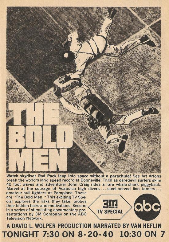 Advertisement for The Bold Men on ABC