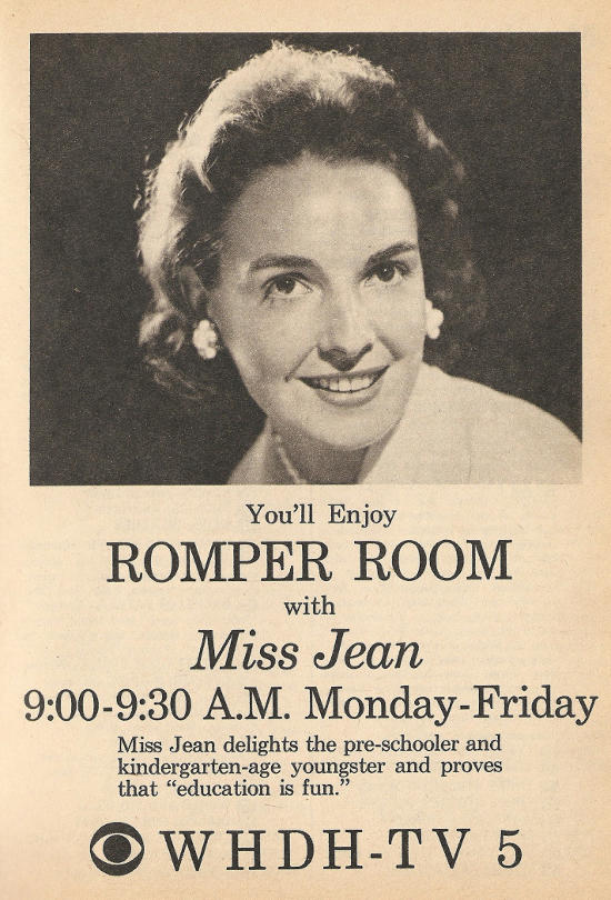 Advertisement for Romper Room on WHDH-TV (Channel 5)