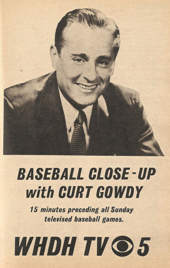 Advertisement for Baseball Close-up on WHDH-TV (Channel 5)