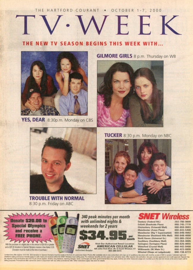 The Hartford Courant TV Week: October 1-7, 2000