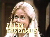 Still from a promotional spot for All in the Family, featuring Sally Struthers.
