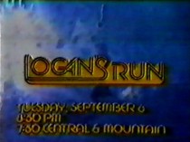Still featuring the title Logan's Run as well as the day and time it aired.