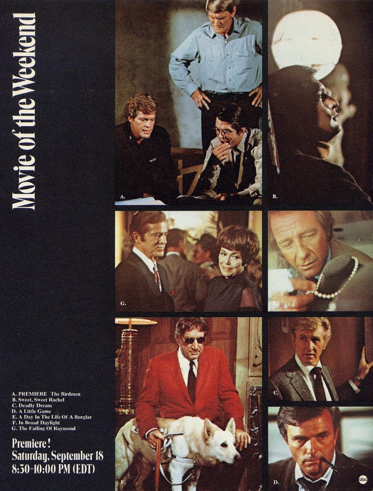 1971 Movie of the Week Promotional Artwork