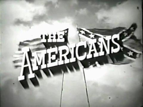 Black and white still from the opening credits of The Americans.