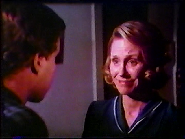 Still from the CBS telefilm Senior Year showing Jay W. MacIntosh as Lucille Reed