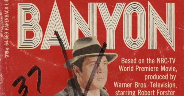 Partial scan of the front cover of Banyon.