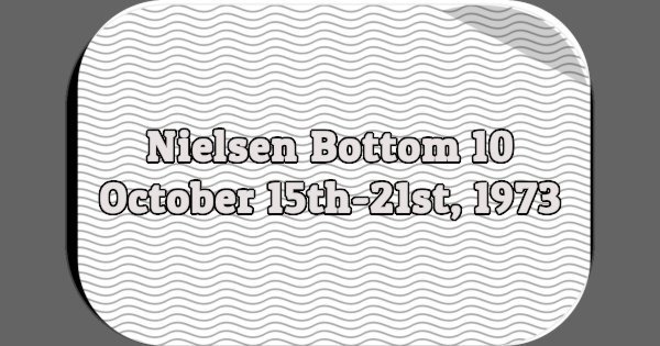 Nielsen Bottom 10, October 15th-21st, 1973