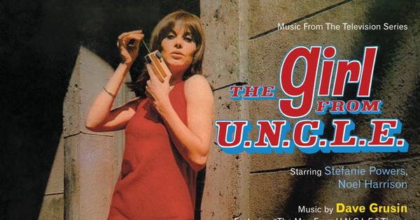 Partial scan of the front cover to The Girl from U.N.C.L.E. soundtrack.