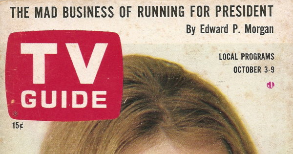 Partial scan of the front cover to the October 3rd, 1964 issue of TV Guide.