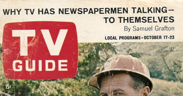 Partial scan of the front cover to the October 17th, 1964 issue of TV Guide.