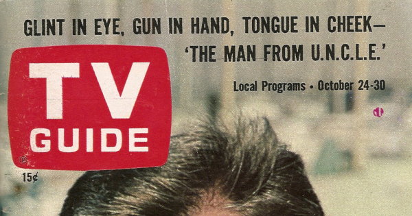 Partial scan of the front cover to the October 24th, 1964 issue of TV Guide.