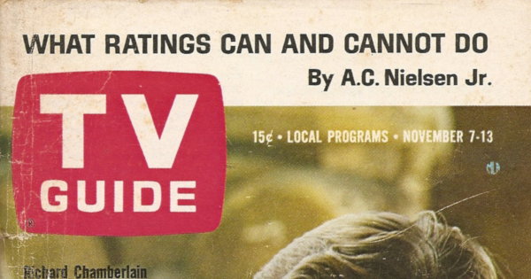 Partial scan of the front cover to the November 7th, 1964 issue of TV Guide.