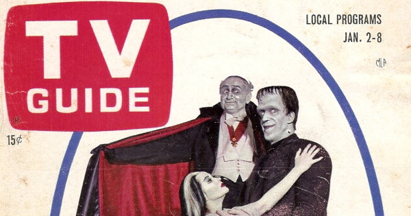 Partial scan of the front cover to the January 2nd, 1965 issue of TV Guide.