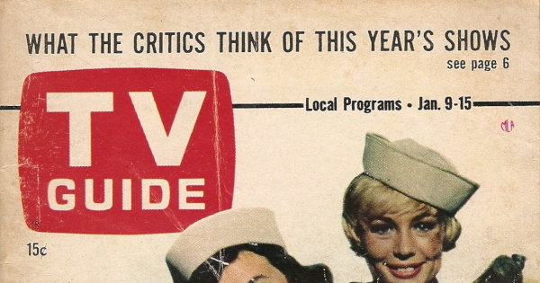 Partial scan of the front cover to the January 9th, 1965 issue of TV Guide.