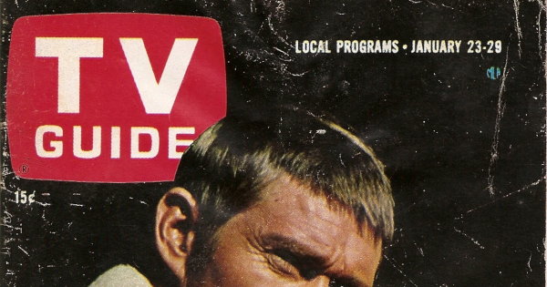 Partial scan of the front cover to the January 23rd, 1965 issue of TV Guide.