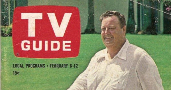 Partial scan of the front cover to the February 6th, 1965 issue of TV Guide.