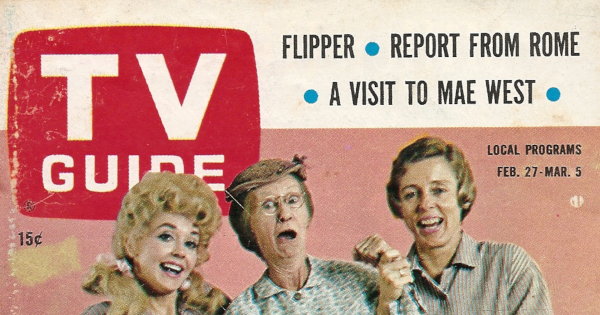Partial scan of the front cover to the February 27th, 1965 issue of TV Guide.