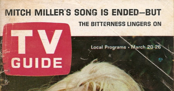 Partial scan of the front cover to the March 20th, 1965 issue of TV Guide.