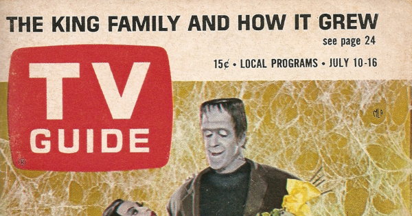 Partial scan of the front cover to the July 10th, 1965 issue of TV Guide.