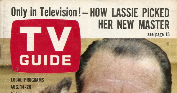 Partial scan of the front cover to the August 14th, 1965 issue of TV Guide.